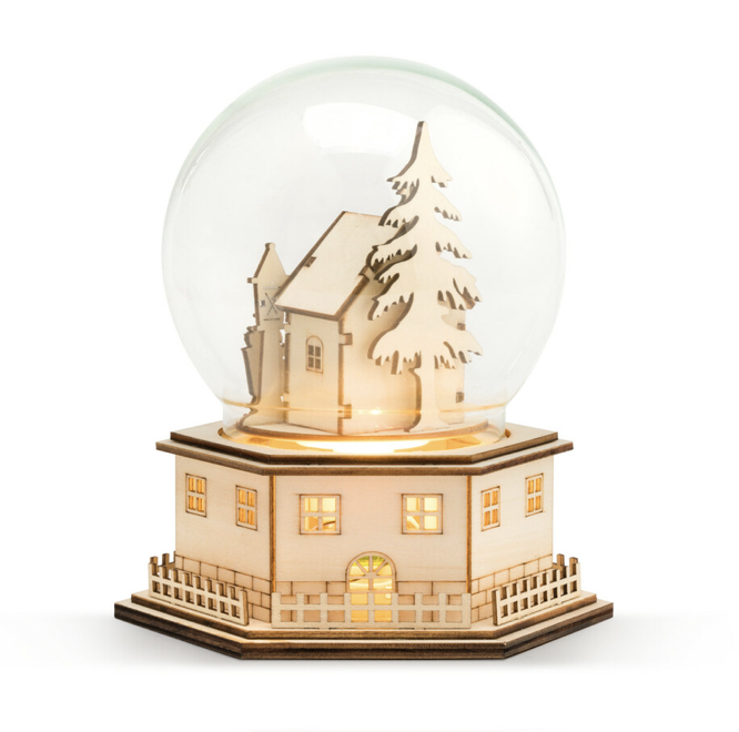 Lit Musical Wood Tree Scene Lit Musical Wood Tree Scene