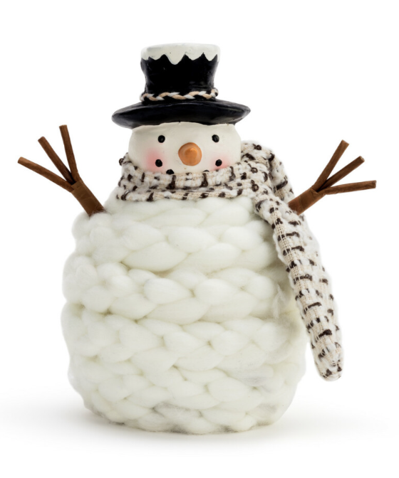 Knit Small Snowman Figure Knit Small Snowman Figure