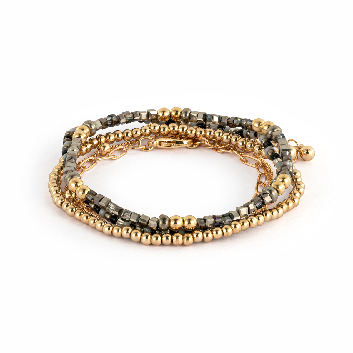 Bracelet Set of 5 - Sand Gold