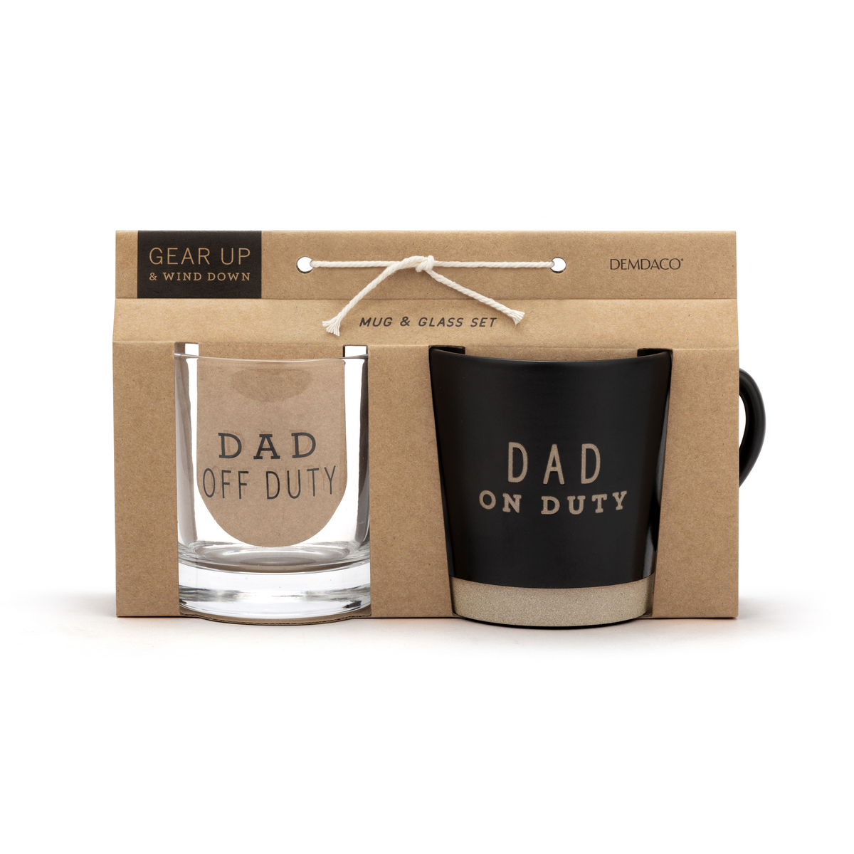 Dad mug & rocks glass set